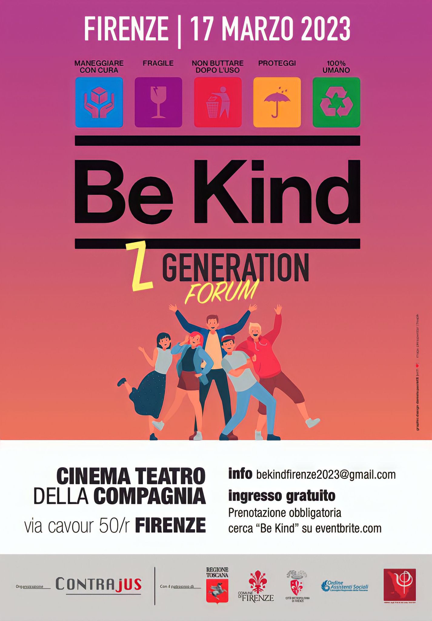 &#34;Be Kind &#8211; Z Generation Forum&#34;, venerdì 17 a Firenze c...